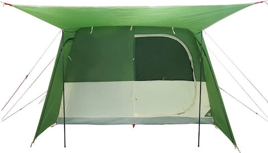 vidaXL Car Camping Tent Green for 4 People