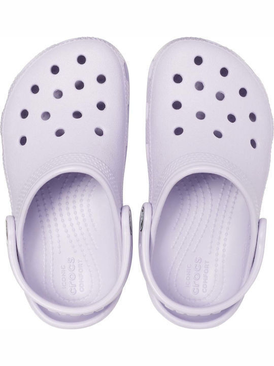 Crocs Classic Παιδικά Σαμπό Θαλάσσης Μωβ