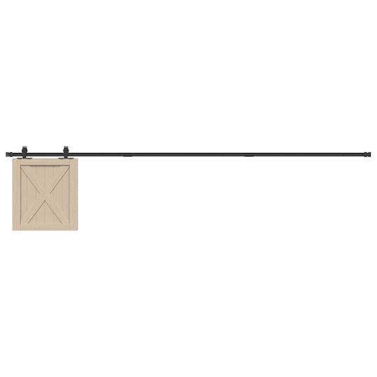 Büro-Schiebetür-Set 244 cm Kohlenstoffstahl