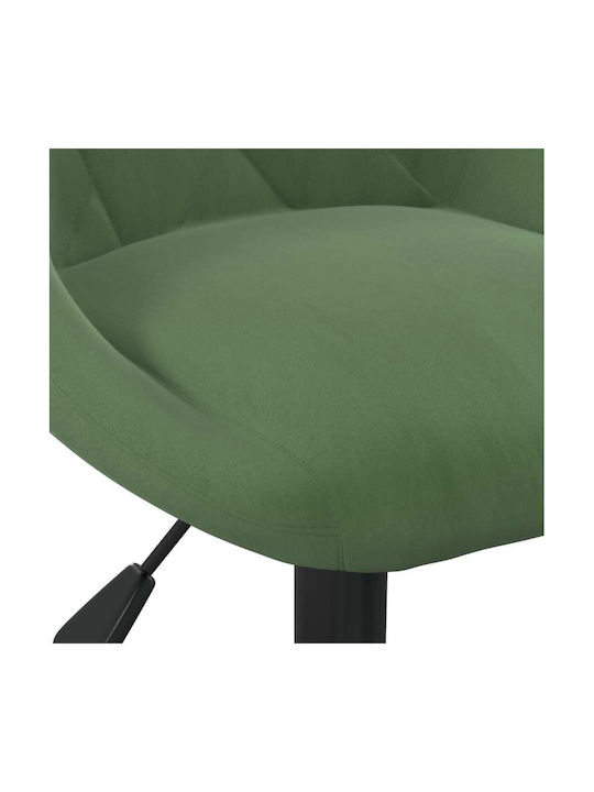 Stool Bar with Back & Adjustable Height Dark Green 46x44x62cm