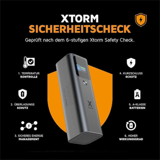 Xtorm Nova Ultra Power Bank 27600mAh 140W με Θύρα USB-A και 2 Θύρες USB-C Power Delivery / Quick Charge 3.0 Γκρι