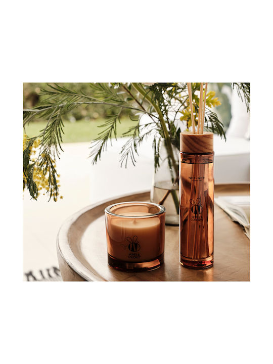Nef-Nef Homeware Aromatisch Kerze Honey Kokosnuss in Gefäß mit Parfüm Kokosnuss 190gr