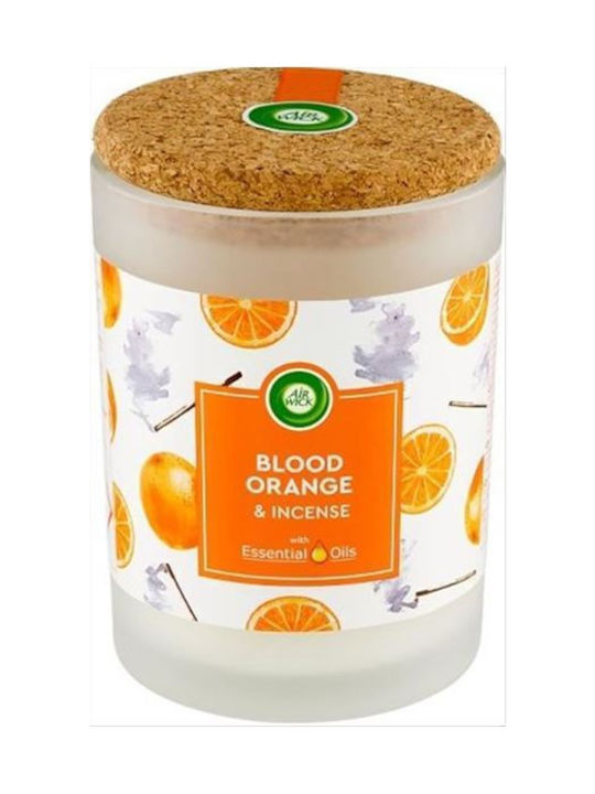 Airwick Aromatic Candle In Jar With Blood Orange & Incense Perfume 185gr