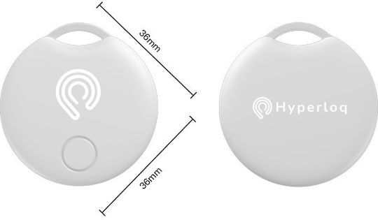 Hyperloq Classic Apple Find My Tracker White