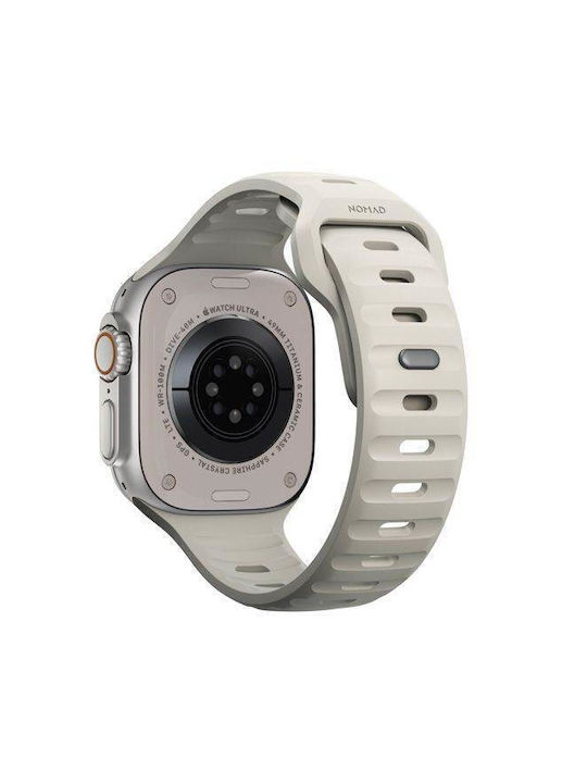 Nomad Sport Strap Se V2 Lsr Λουράκι Σιλικόνης Γκρι (Apple Watch 42/44/45mm/Ultra 49mm)