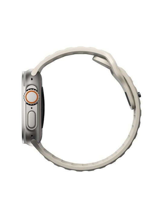 Nomad Sport Strap Se V2 Lsr Λουράκι Σιλικόνης Γκρι (Apple Watch 42/44/45mm/Ultra 49mm)