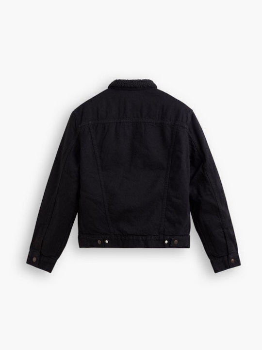 Type 3 Sherpa Trucker Jacket Black