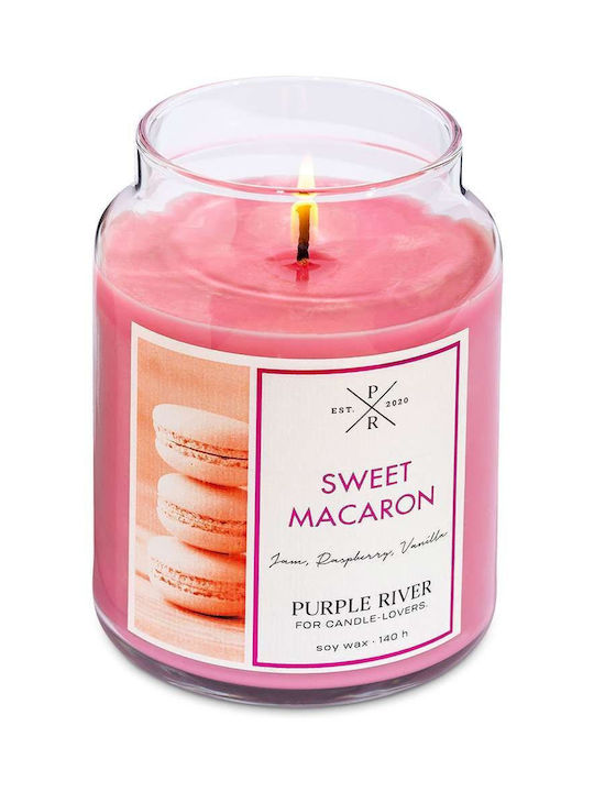 Purple River Αρωματικό Κερί Σόγιας σε Βάζο Κόκκινο 623gr