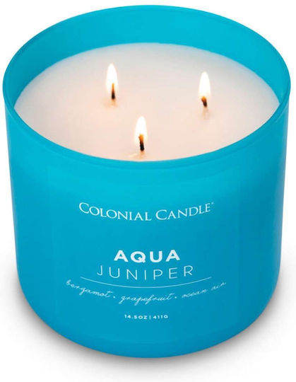 Colonial Candle Αρωματικό Σόγιας σε Βάζο Τιρκουάζ