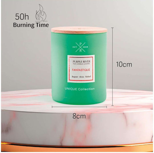 Purple River Aromatic Soy Candle in Jar Green 220g
