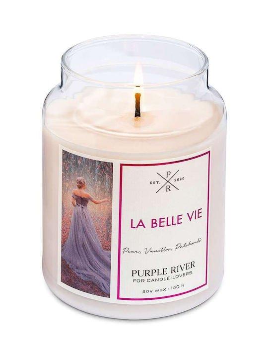 Purple River Aromatisches Soja Kerze in Gefäß 623gr