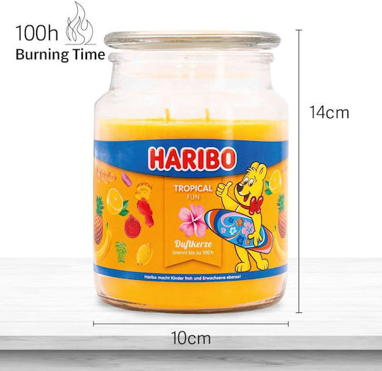 Haribo Αρωματικό Κερί σε Βάζο με Άρωμα Tropical Fun 510gr