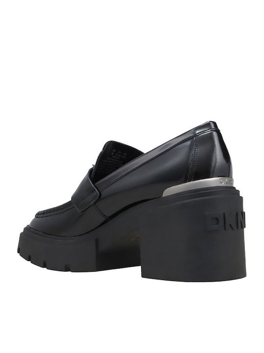 Δερμάτινα Γυναικεία Loafers σε Μαύρο Χρώμα