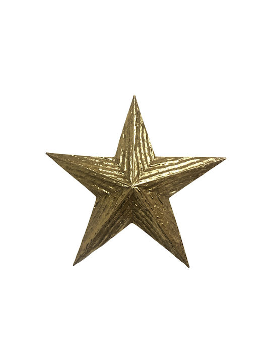 Zen Collection Metal Christmas Decorative Pendant Star 47x7.5x49cm Gold