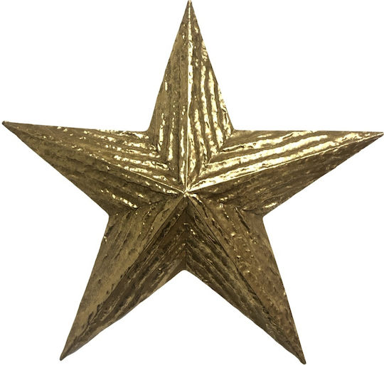 Zen Collection Metal Christmas Decorative Pendant Star 47x7.5x49cm Gold