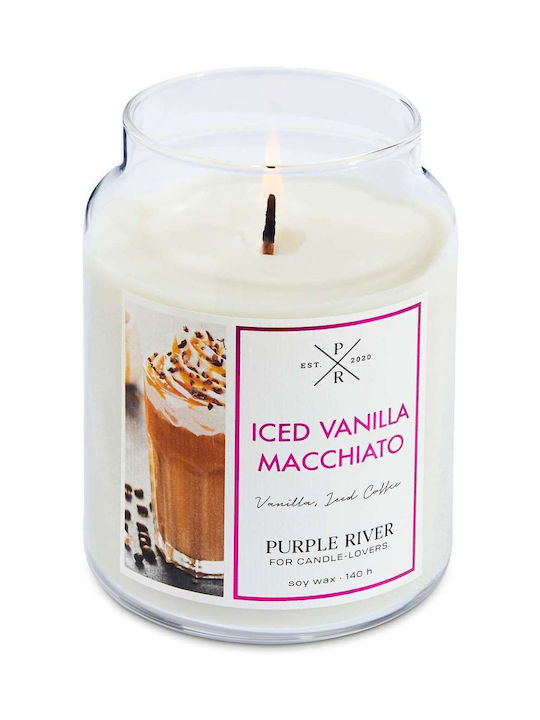 Αρωματικό Κερί Iced Vanilla Macchiato A922 623gr White Purple River Κερί Σόγιας