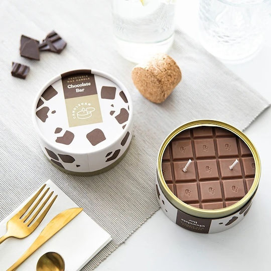 Candlehand Aromatic Candle in Metal Box with Chocolate Scent 300g
