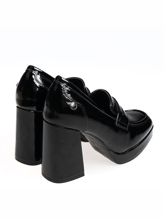 Xti Synthetic Leather Black High Heels