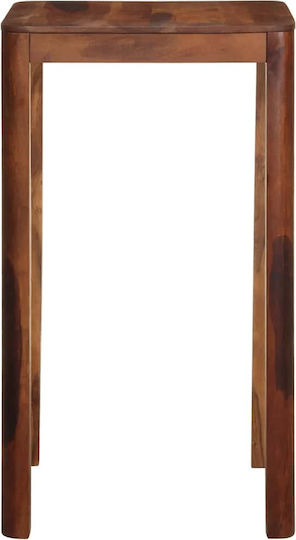Square Table Bar from Solid Wood Coffee 60x60x107cm