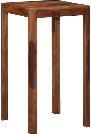 Square Table Bar from Solid Wood Coffee 60x60x107cm