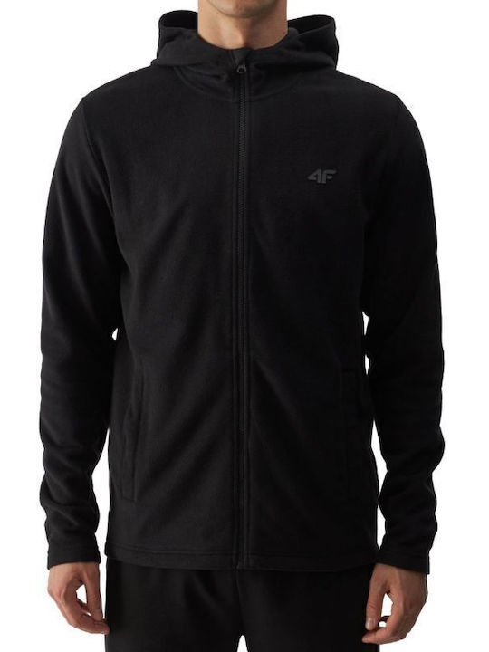 M290 Men's Fleece Jacket Hooded Black