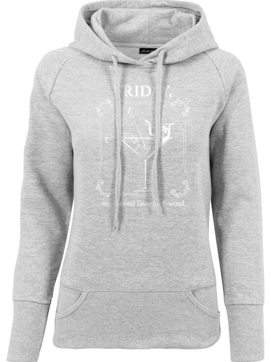 Ladies Hanorac pentru femei Cu glugă Grey