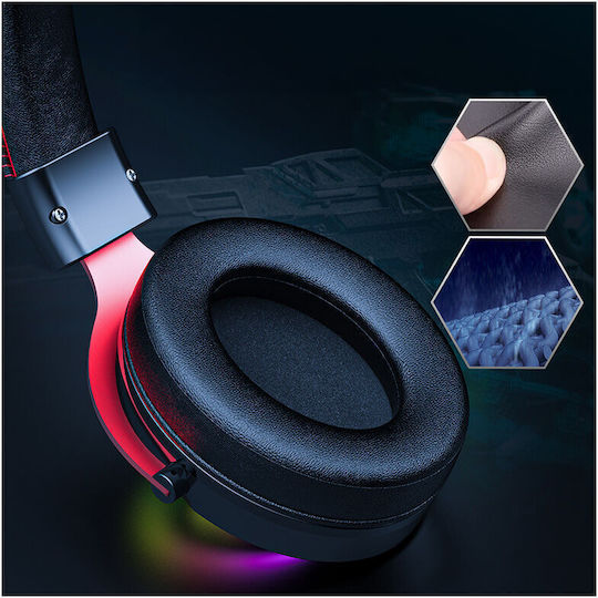 Onikuma X10 Devil Over Ear Gaming Headset με σύνδεση 3.5mm / USB for Nintendo Switch / PS4 / PS5 / XBOX