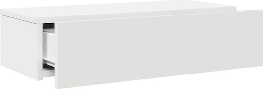 White Wall Shelf 60x26.5x15cm