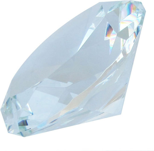 Κρυστάλλινο Αστραφτερό Διαμάντι 100 Mm Diamond Jewel Paperweight Διακόσμηση Γάμου Γραφείου Σπιτιού Ιριδίζουν 5311