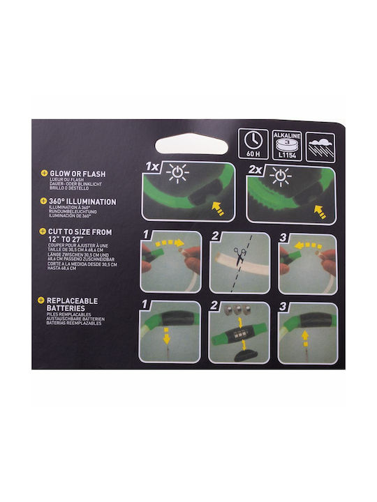 Guler pentru câini din Nylon în culoarea Verde Mare 70cm