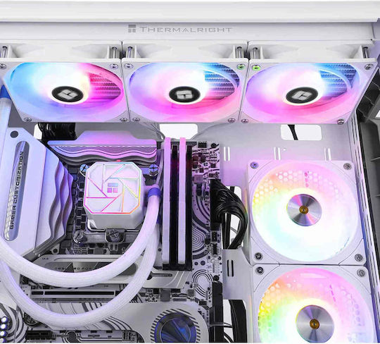 Thermalright Aqua Elite 360 v3 Water Cooling AIO CPU With 3 Fans 120mm And ARGB Lighting White