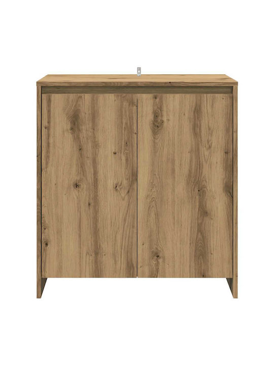 Bufet cu Sertare Technical Oak 140x41x75cm