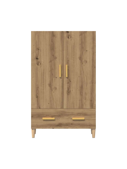 Double Door Wardrobe Oak 70x31x115cm