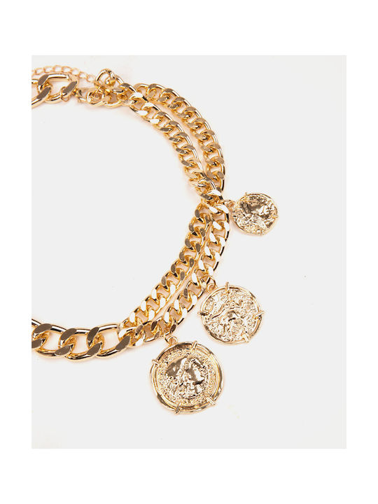 Vintage Choker Goldmünzen Gold