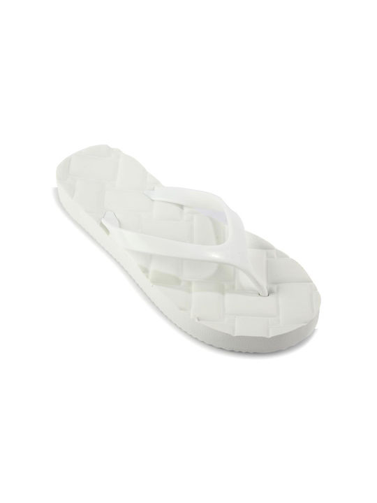 Fshoes Women's Flip Flops White