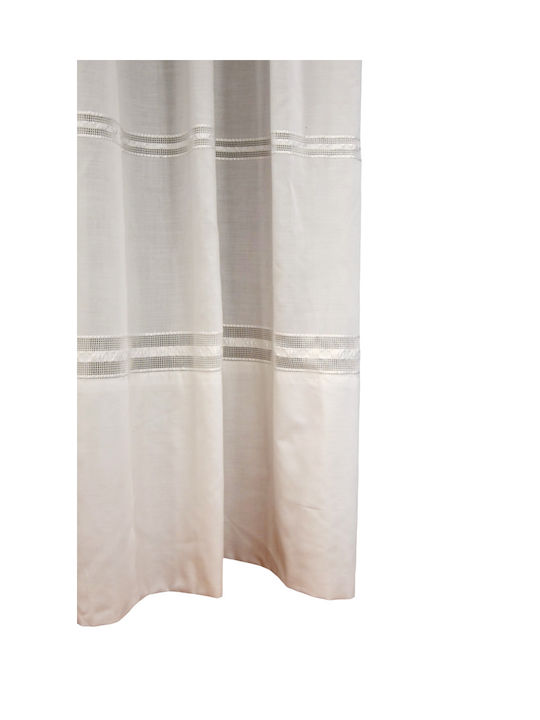 Decotelia Curtain with Pencil Pleat White 450x270cm