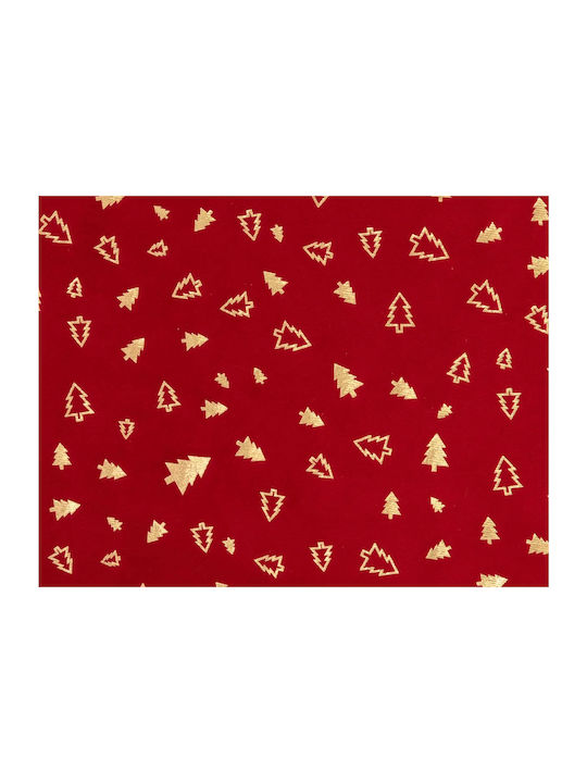 Fééric Lights and Christmas Christmas Tablecloth Runner Fabric Red L300xW28cm.