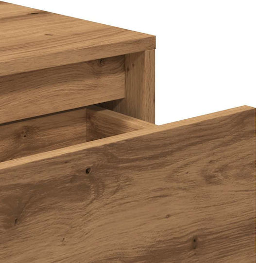 Wooden Console Table Αρτισιανή Δρυς L100xW35xH76.5cm