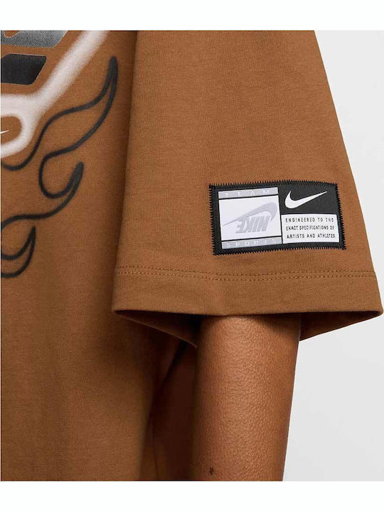 Sportswear Women's Athletic T-shirt Brown