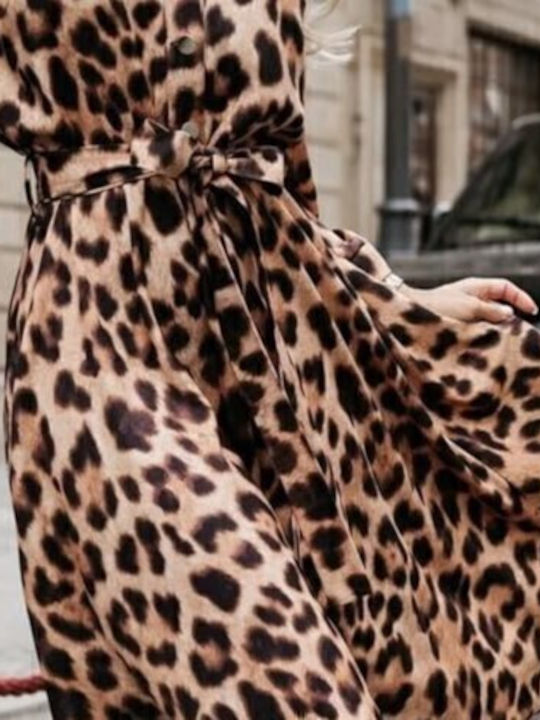 Midi Dress Brown