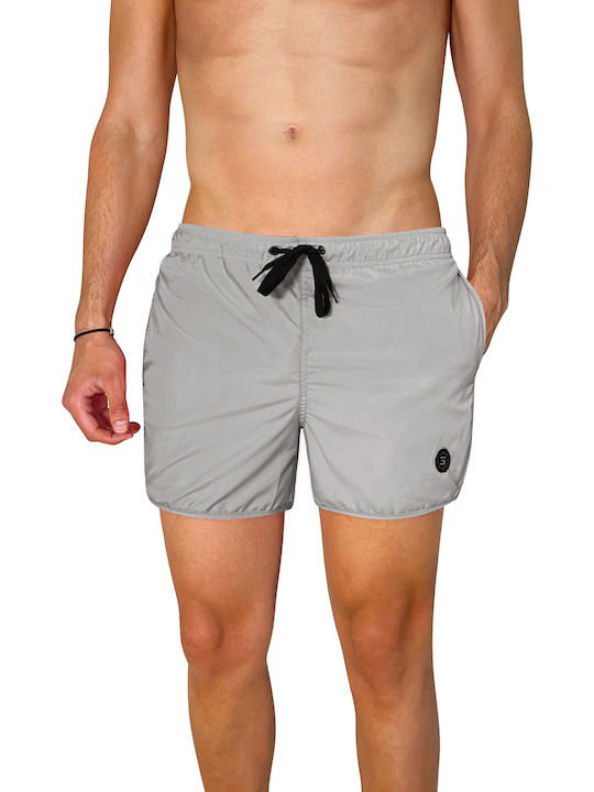 3Guys Jas Plain 12-4330 Men's Swimwear Shorts Gray