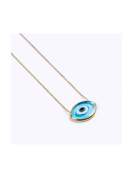 Cuoro Charm Eye from Gold Plated Silver