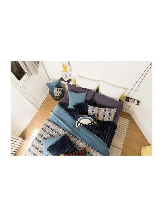 Vivaraise Alice Armchair Throw Fur 130x160cm Dark Blue