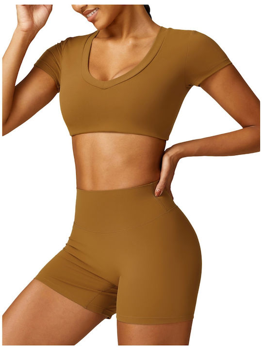 Женски комплект с легинси Brown