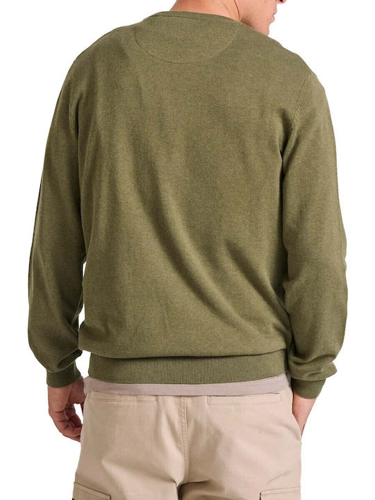 Long Sleeve Sweater Khaki, Cement Mel