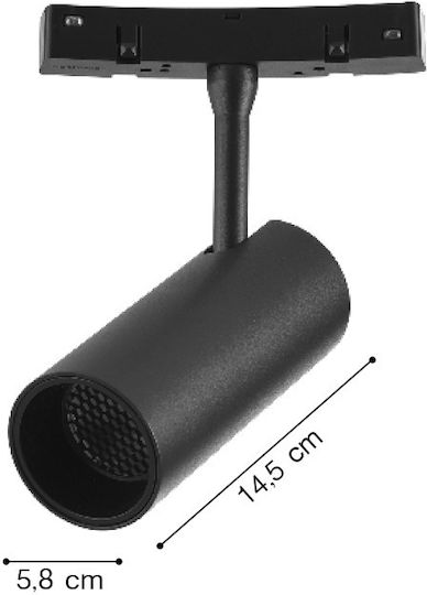 Inlight Einzel LED Warmes Weiß Spot in Schwarz Farbe