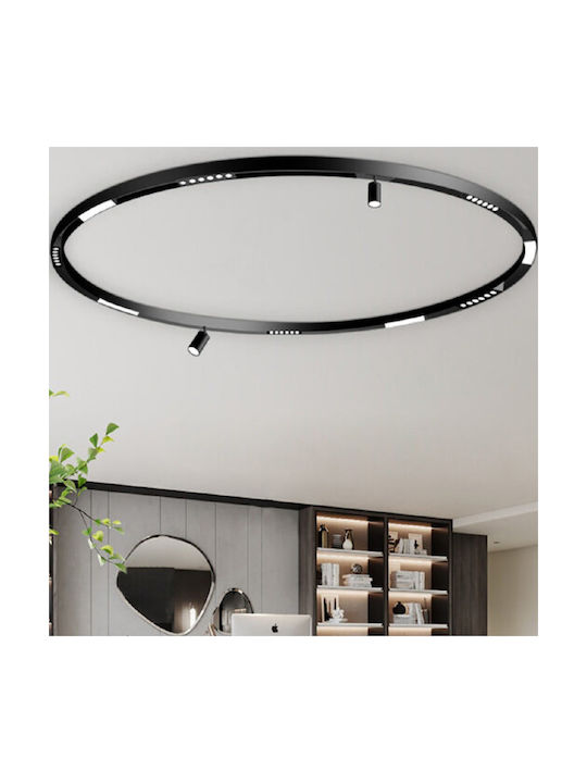 Inlight Μονό LED Θερμό Λευκό Σποτ σε Μαύρο Χρώμα
