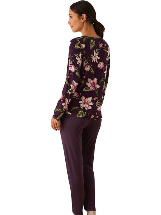Promise Winter Women's Pyjama Set Purple