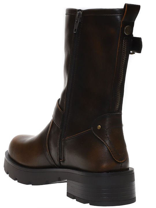 Stiefeletten Damen Braun