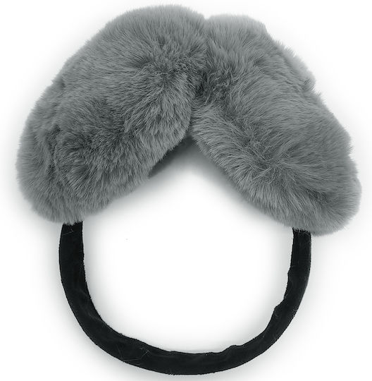 Γυναικείο Earmuff Πλεκτό σε Γκρι χρώμα